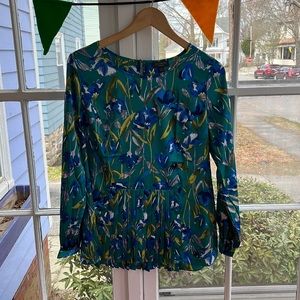 The Limited pleated front and back blouse